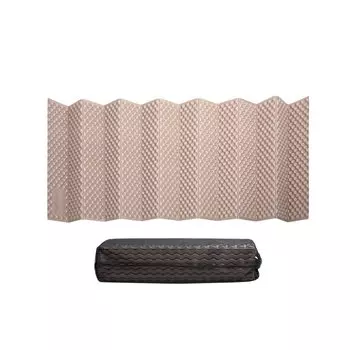 Алюминиевый вафельный коврик для кемпинга, складной алюминиевый коврик, компактный, сохраняет тепло, блокирует холодный воздух, легкий, 183 x 56 x 2 см, 460 г, сумка для хранения в комплекте