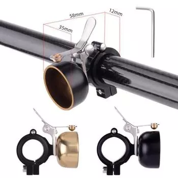 Алюминиевый велосипедный звонок, велосипедный рожок, прозрачный громкий звук, стиль ретро, простая установка, звонок на руль, аксессуары для велосипедного рожка золотистый