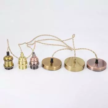 Алюминиевый винтажный светильник E27, люстра для светодиодной лампы Эдисона 110 В 220 В, винтажная ретро-лампа для бара, подвесная лампа для дома/комнаты