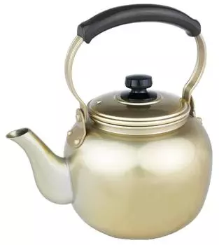 Алюминиевый водонагреватель Akao 10 л алюминиевая ручка-лоза Япония BYW01010 (Щавелевый алюмит), (Фенольная смола) серебряный