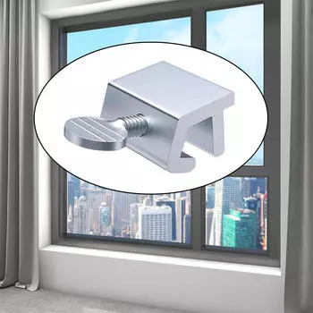 Алюминиевый замок для раздвижных окон без перфорации, многофункциональная фиксирующая дверная рама Double Hole