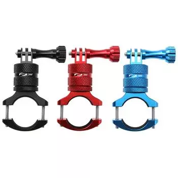 Алюминиевый зажим для крепления на руль велосипеда и мотоцикла для Gopro чёрный