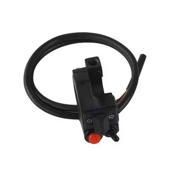 Алюминий 7/8 22 мм левый мотоцикл руль крепление кнопочный звуковой сигнал фары поворотник переключатель для грязи ATV серебряный