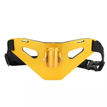 Алюминиевый сплав Регулируемый рыболовный боевой пояс Стоячий карданный держатель для удочки с подкладкой(золотой )