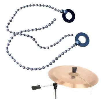 Aluminium Alloy Cymbal Sizzler Extension Chain Sizzler 1pc 29 X 3.1cm Cymbal Extension Chain For Drum Jazz Drums серебряный