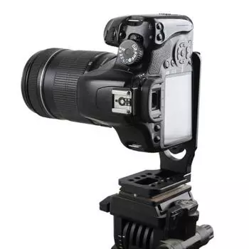 Aluminium Alloy L-shaped Camera Fast Release Plate Portable Replacement Anti-rust Nonslip Camcorder Plates Bracket чёрный