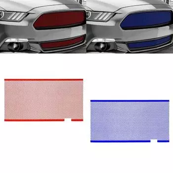 Алюминиевая сетка для решетки l Автомобильная сетка для решетки с отверстиями 3x6 мм/4x8 мм/6x12 мм для автомобильного бампера(100x33см) A красный