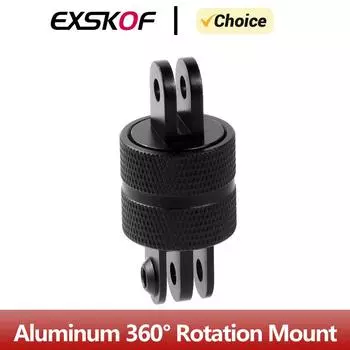 Aluminum 360° Rotation Mount Metal Tripod Adapter For GoPro Hero 12 11 10 9 8 Insta360 X2 X3 DJI Osmo Action Camera Accessories