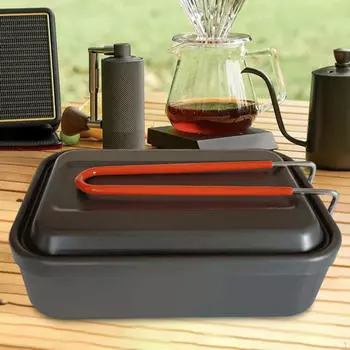 Aluminum Alloy Bento Box, Metal Lunch Container, Snack Food Container Box for Adults,