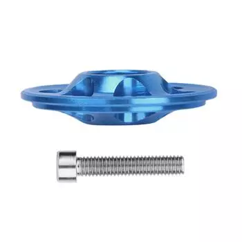 Aluminum Alloy Bicycles Stem Top Cap Bicycles Headset Top Cap Hollow Bike Fork Tube Cover Bike Fork Cover With Screw синий