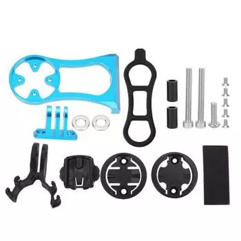 Aluminum Alloy Bike Computer Handlebar Extension Mount Cycling AccessoryBlue Blue