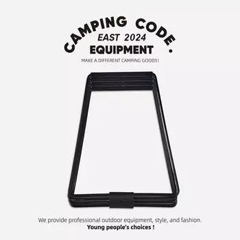 Aluminum Alloy Box Stand Carbon Steel Iron Storage Box Bracket Outdoor Storage Boxes Shelves for Outdoor Picnic Fishing чёрный