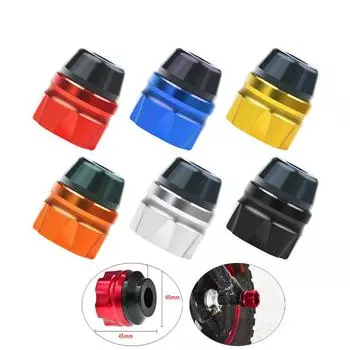 Алюминиевый сплав Буфер противоударный стаканчик Передняя вилка стаканчик 13 мм Защита колеса Мотоциклетные защитные накладки Рама мотоцикла Слайдеры Moto фиолетовый