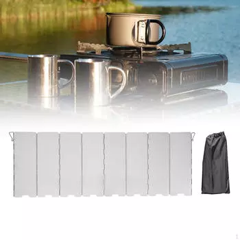 Ветрозащитное стекло для кемпинговой печи из алюминиевого сплава для приготовления пищи на открытом воздухе 8 Plates