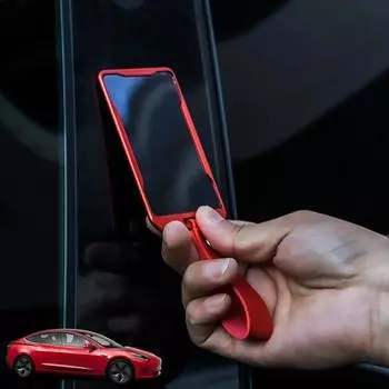 Aluminum Alloy Car Card Key Holder Protector Case Cover Cover For Tesla Model 3 Model Y Accessories чёрный