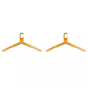 Алюминиевая сушилка для одежды, портативная складная вешалка для одежды (оранжевый)
