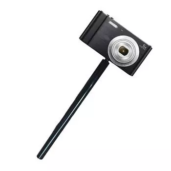 Aluminum Alloy Extension Rod 12mm Diameter M10 Female to Male Screw Adapter for Tripod and Motorcycle Mounts Black