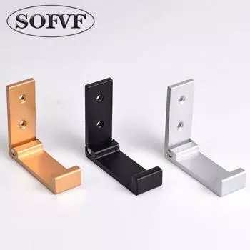 Aluminum alloy foldable clothes hook wall mounted