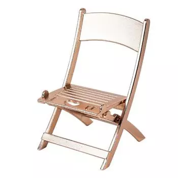 Держатель для мобильного телефона из алюминиевого сплава, складной, с отверстием для зарядки, в форме креативного кресла, подставка для планшета и телефона серебряный