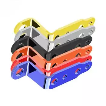 Aluminum Alloy Motorcycle Modification Accessories Bracket Head Light Brackets Rearview Mirror Lamp Bracket Extension Bracket чёрный