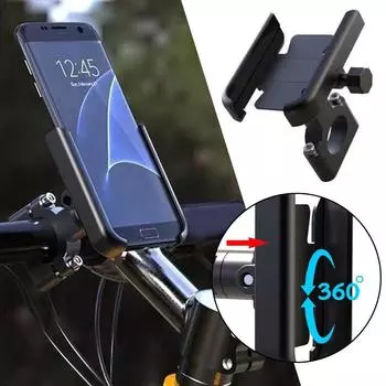 Aluminum Alloy Mount Mobile Phone Holder Battery Electric Cell Bicycle Navigation Shockproof Holder Motorcycle Fixed Phone B9G9