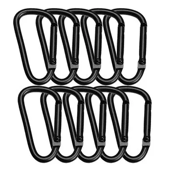 Aluminum Alloy Multifunctional Carabiner Wlikn of 10 Load Capacity Ultra Lightweight Small Sling Keychain Accessory Key Attachment Camping Hiking