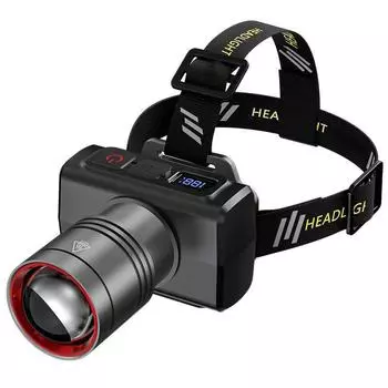 Aluminum Alloy Portable Headlamp Retractable Zoom Function Long Battery Life Headlamp for Outdoor Lighting