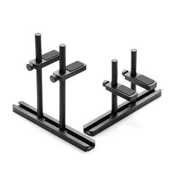 Aluminum Alloy Video Card Bracket CNC Dual Pole PC Case Video Cards Cooling Holder DIY Adjustment Height Sliding for 8/12cm Fans 80mm чёрный