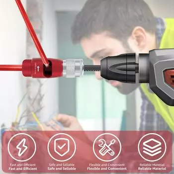 Aluminum Alloy Wire Stripper Power Drill Driver Fast Cable Peeler Tool HCS Sharp Blade for 2.5/4/6/8/10/12/14 square Wire 12mm