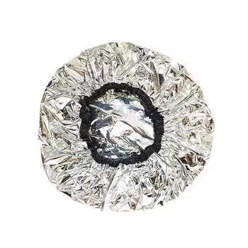 Aluminum Foil Self-heating Tin Foil Hat Waterproof Reusable Heat Elastic Coloring Hat Hair Steamer Hair Dye Tools Bathing Cap