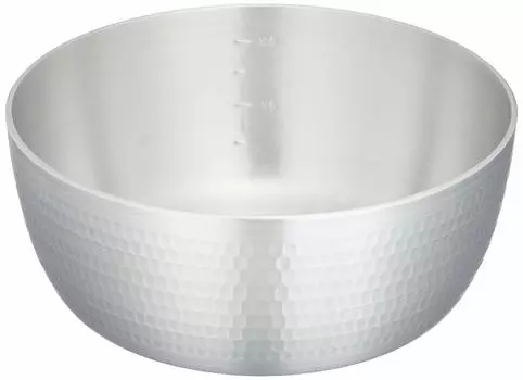 Aluminum hammered Yatko pot 21cm (with scale)