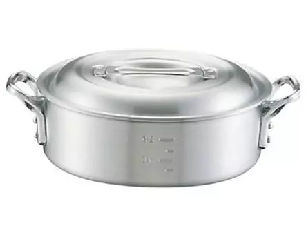 Алюминиевый королевский внешний кольцевой горшок 33см (с масштабом)