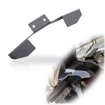 Aluminum Motorcycle License Plate Number Plates Holder Accessories Frame Tail Lamp LED Light Bracket for Click125 Click150 чёрный