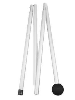 Aluminum Pole Shelter Tarp Pole Easily Install Foldable flat head