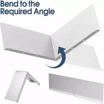 Aluminum Roof Rainwater Diverter Rustproof Flat Shingle Downspout House Shingle Corner Roofs 2pcs