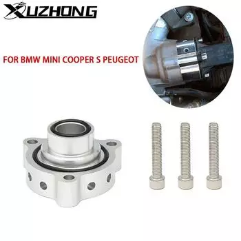 Aluminum Silver Adapter Auto turbo Bolt-On Top Mount Blow Off Dump For BMW Mini Cooper S Turbo Engines Valve Kit серебряный