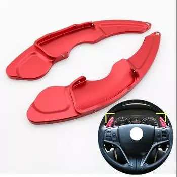 Aluminum Steering Wheel Paddle Shifter Extension For Lexus NX IS RC Red