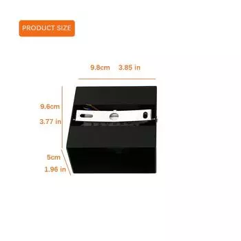 Aluminum Up and Down Wall Lamps, Modern LED Light, Bedroom, Living Room, Corridor, Aside Lighting, 6W Cool White(5500-7000K) чёрный