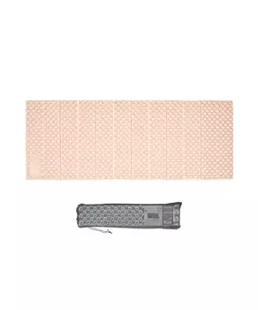 Aluminum Waffle Mat Waffle Mat Camping Mat Folding Aluminum Mat Compact Heat Retention Cold Air Blocking Lightweight Storage Bag Included S more