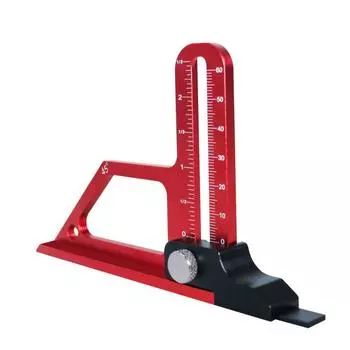 Aluminum Zinc Zinc Alloy Adjustable Table Depth Gauge Inch Scale Router Table Height Gauge Router Tables