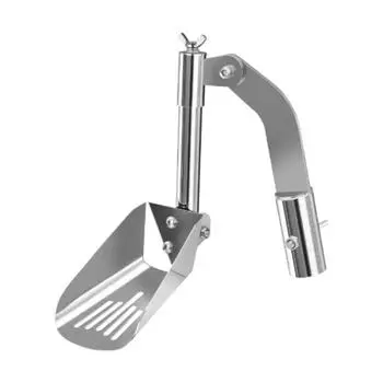 Aluminum Zinc Zinc Alloy Gutter Cleaning Shovels Thicken Leaf Cleaning Spoon Gutter Cleaner Scoop Household