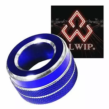 ALWIP Зеркальный переключатель Алюминиевая крышка (синий)