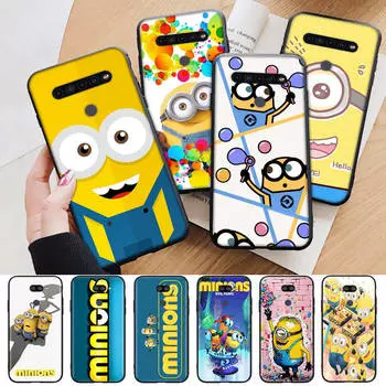 AM26 забавный миньоны черный чехол для Samsung Note 20 Lite S24 Ultra S23 S22 A05 A06 A11 A71 A15 A16 A13 A24 A25 A33 A52 A53 M55 M35 мягкий чехол Samsung A03S гагат