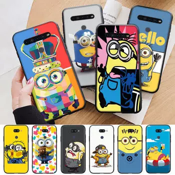 AM27 Minion черный чехол для iPhone 16 15 Plus 14 13 12 11 Pro 8 7 6S SE 5S X XR XS Max Realme C30 C33 C31 9I Huawei Y8P Y9 Sofe Cover Huawei Y9 2019 гагат