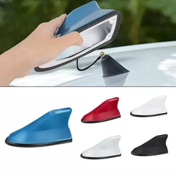 AM FM усилитель сигнала радиоантенны наружное украшение на крышу самоклеящаяся автомобильная антенна в виде плавника акулы автомобильная антенна в виде плавника акулы белый