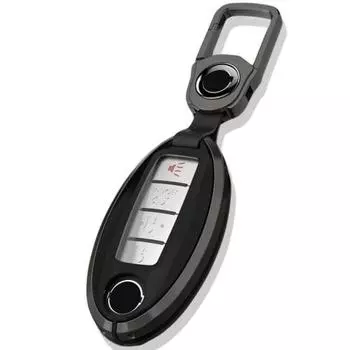 AMACHER NISSAN Exclusive Zinc Metal Smart Key Case for Nissan Days Serena X-Trail Elgrand Skyline Note Cube Juke Dualis Fuga March Leaf Murano Radio S