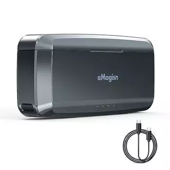 aMagisn AX13 2-слотовый внешний аккумулятор с быстрой зарядкой, емкостью 7710 мАч, 20 Вт, зарядное устройство с функцией быстрой зарядки PD3.0 чёрный