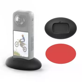 aMagisn Нескользящая силиконовая подставка для настольного крепления, сменное автомобильное крепление для Insta360 X4 Аксессуары чёрный