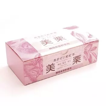 Amaguri Japanese black tea Mikuri tea bags 20 bags in presentation box Pure domestic black tea Cold brewable