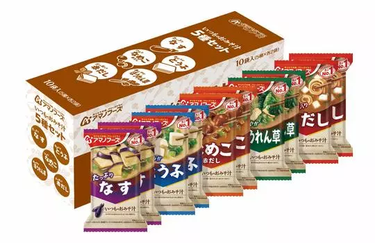 Amano Foods Обычный суп мисо 5 видов набор 10 штук ассорти